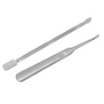 thumbnail image 3 of Kit de 2 cortacutículas de acero inoxidable para pedicura, removedor de piel muerta, tenedor y empujador., 3 of 12