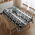 thumbnail image 2 of Boho Bohemia Geometric Line Art Rectangle Tablecloth 60"x84",Waterproof Polyester Rectangle Table Cloth, Wipeable Spillproof Polyester Tablecloth for Dining, Camping, Indoor and Outdoor, 2 of 5
