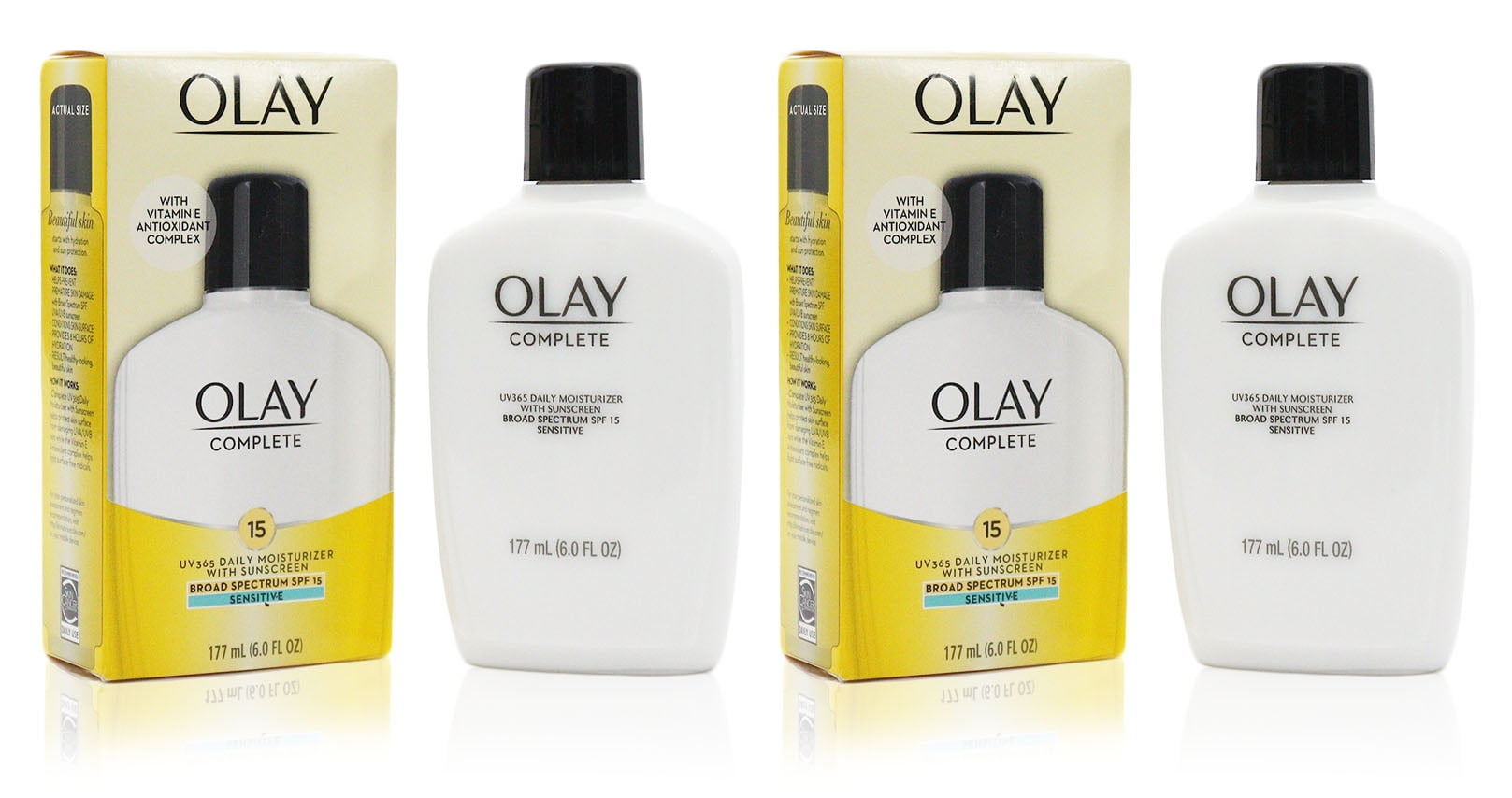 Oil Of Olay Complete Uv 365 Daily Moisturizer With Sunscreen Spf 15 Sensitive 6oz (2 Pack