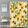thumbnail image 3 of Bathroom Shower Curtain Watercolor Farm Sunflowers Waterproof Shower Curtains with Hooks, Country Plants Art Bath Curtains Bathtub Curtain Home Decor 48x72in, 3 of 9