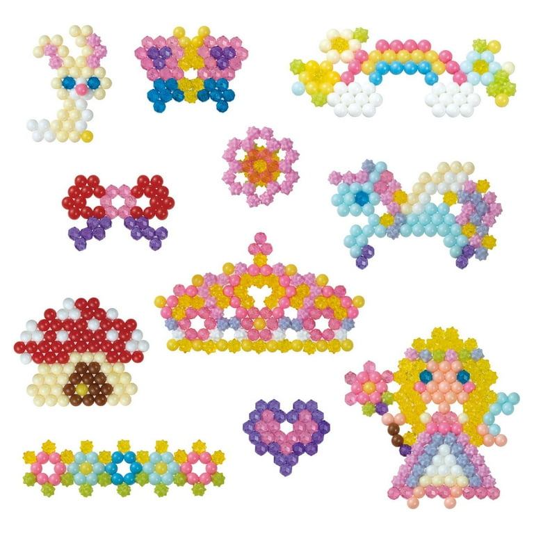 Aquabeads Solid Bead Pack, Arts & Crafts Bead Refill Kit for Children -  over 800 solid beads in 8 colors