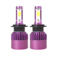 thumbnail image 2 of 1 par Lámpara Antiniebla LED de Delantero Drl para Vehículos, 6500K Color Morado H7, 2 of 7