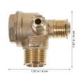 thumbnail image 2 of Air Compressor Check Valves Brass 3-port Check Valves Air Compressor Part, 2 of 8
