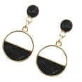 thumbnail image 4 of Boucles d'Oreilles en Pierre Ronde pour Femmes, Design Creux, Forme Géométrique, Boucles d'Oreilles Pendantes, Bijoux Cadeau, 4 of 7