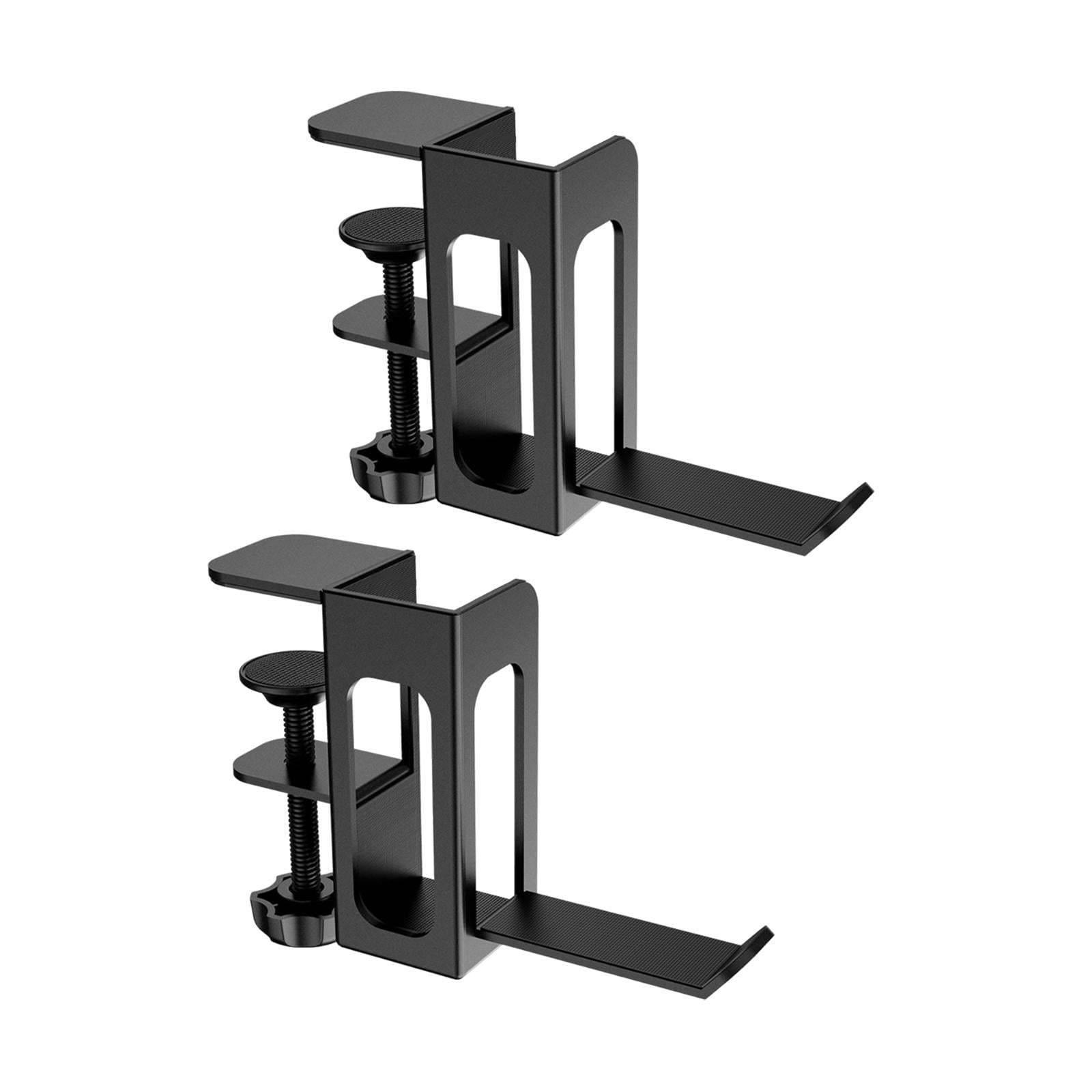 Wzmzjy Desk Side Vertical Laptop Stand Clamp on Desk Side Ergonomic Multifunctional for black