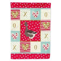 Carolines Treasures CK5324GF 11 x 0.01 x 15 in. Toulouse Goose Love Flag Garden Size