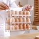 thumbnail image 5 of Cajón para huevos refrigerados, bandeja de huevos de grado alimenticio, diseño plegable, estante giratorio, para cocina familiar, conservación fresca, caja de plástico resistente, para hogar,, 5 of 9