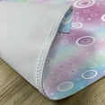 thumbnail image 5 of Ambesonne Pastel Place Mats Set of 4, Fantasy Random Circles, Standard Size, Pale Pink Aqua White, 5 of 6