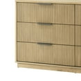 thumbnail image 4 of Noe Celia 68 Inch Dresser, 6 Drawers, Black Metal Handles, Solid Rubberwood, 4 of 6