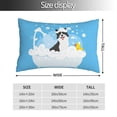 thumbnail image 4 of Kll Collie In Bathtub Pillow Covers Envelope Closure,Super Soft And Cozy Fuzzy Fleece Pillow Case Cover 20"X30", 4 of 8