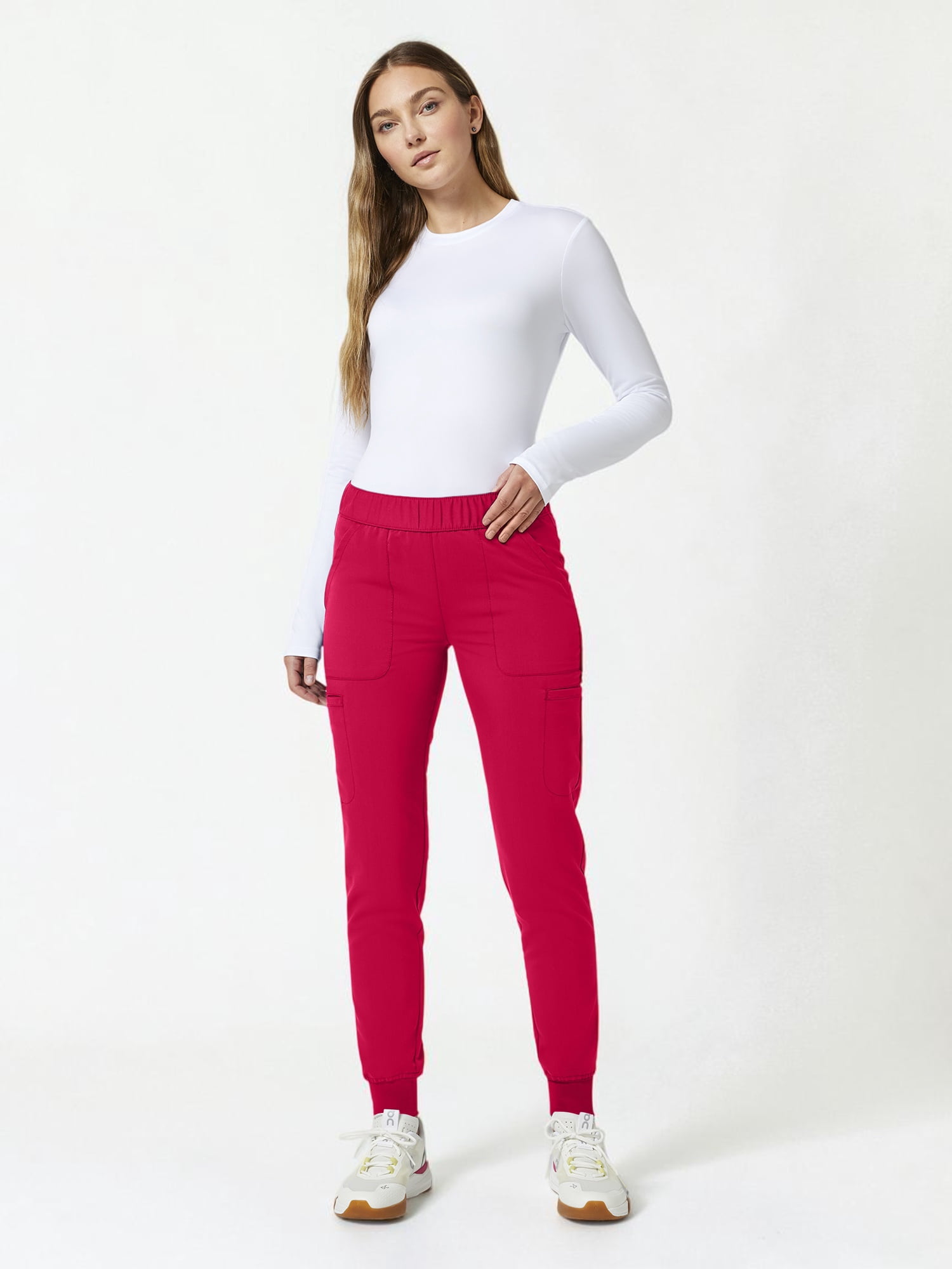 Scrubstar Ultimate Women’s Antimicrobial Cargo Jogger Scrub Pant, Sizes XS–3XL