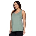 thumbnail image 3 of RBX Active Plus Size Women's Twist Back Soft Relaxed Tank Top Tunic, 3 of 5