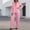 Pink, variant on Purcolt Womens 2 Piece Pant Suit Elegant Casual Lapel Long Sleeve Blazer High Waist Wide Leg Trousers Formal Business Work Office Matching Set