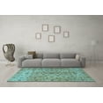thumbnail image 3 of Ahgly Company Indoor Rectangle Persian Light Blue Traditional Area Rugs, 6' x 9', 3 of 4