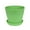 Green, variant on SUSUchens Flower Pot Thickened Wear-Resistant Easily Clean Anti-Scratch Solid Break-resistant Ventilated Bottom Round Planters Candy Color Mini Flowerpot for Garden (Purple)
