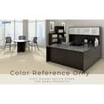 thumbnail image 5 of GOF L-shaped Desk & Pedestal Set (72”D x 84”W x 29”H, Mahogany) Modern Executive Workstation Desk Set, 5 of 6