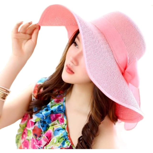 Sombrero para el sol, sombrero de verano para mujer, sombrero de paja, sombrero de paja, sombrero de playa, sombrero para el sol, sombrero de ala ancha, sombrero de jardín plegable,