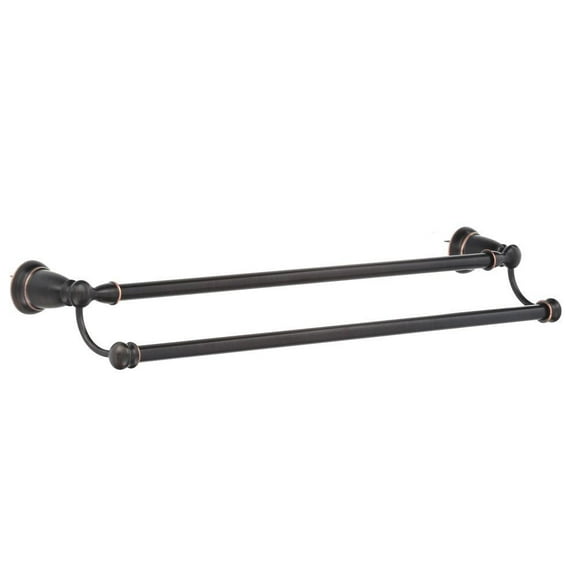 Banbury 24 In. Double Towel Bar In Mediterranean Bronze
