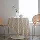 thumbnail image 5 of Mantel redondo de encaje estampado limón | Funda de mesa floral de poliéster blanco para la decoración del hogar de la mesa de comedor | 150 cm 59 pulgadas de diámetro | Elegante decoración de mesa, 5 of 6