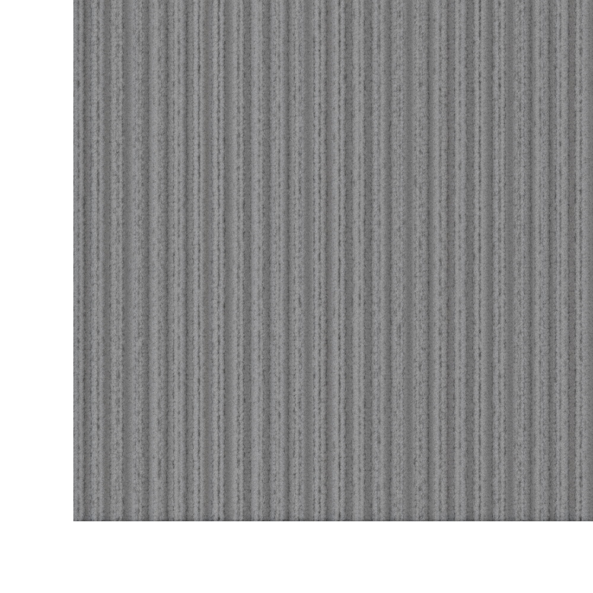 Ottomanson Non-Slip 2-Piece Kitchen Rug Set, Hallway Runner & Doormat for Entryway, 2' x 3' & 2' x 5', Gray Ribbed