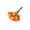 Orange, variant on Lifelike Appearance, Artificial Daffodil Bouquet with Ribbon Bind — 12.6x7.9x7.9 Inch Decoration, Made of Silk Fabric for Home Wedding Party