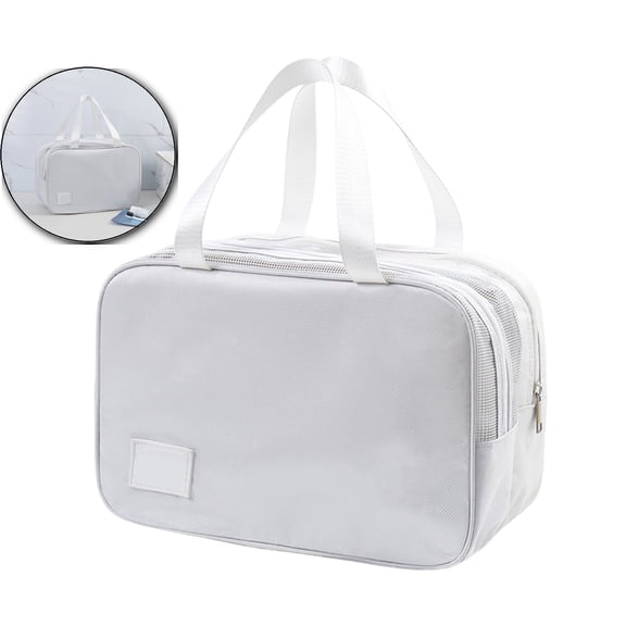 Dvruxg Waterproof Toiletry Bag with Dry Wet Separation – Large Capacity Travel Dopp Kit for Men & Women – Portable Shower Kit Organizer for Business Trips, Gym