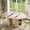 Natural wood color, variant on 47.5 Inch to 63 Inch Modern Farmhouse Extendable Round to Oval Dining Table Seats 4-8 People, Expandable Kitchen Dinner Table with Fluted Pedestal, 2-Tier Storage Shelf and Pull Out Drawer Table Only