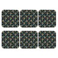 thumbnail image 2 of Disketp Colorful Turtles Funny Coasters,6 Pcs Leather Coasters With Holder, Perfect Housewarming Hostess Gifts,Protect Furniture From Water Marks Scratch And Damage, 2 of 9