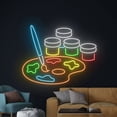 thumbnail image 2 of Handmadetneonsign Art Gallery Led Sign, Palette Neon Light, Paintbrush Neon Sign, Workshop Led Sign, 2 of 5