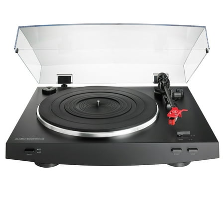 Audio-Technica Fully Automatic Belt Drive Stereo Turntable Record Player, Black
