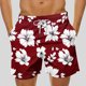 thumbnail image 4 of Pantalones Cortos de Cintura Elástica de los Hombres Hawaiian Floral Print Casual, Pantalones de Baño Ligeros de Cuatro Lados, 4 of 5
