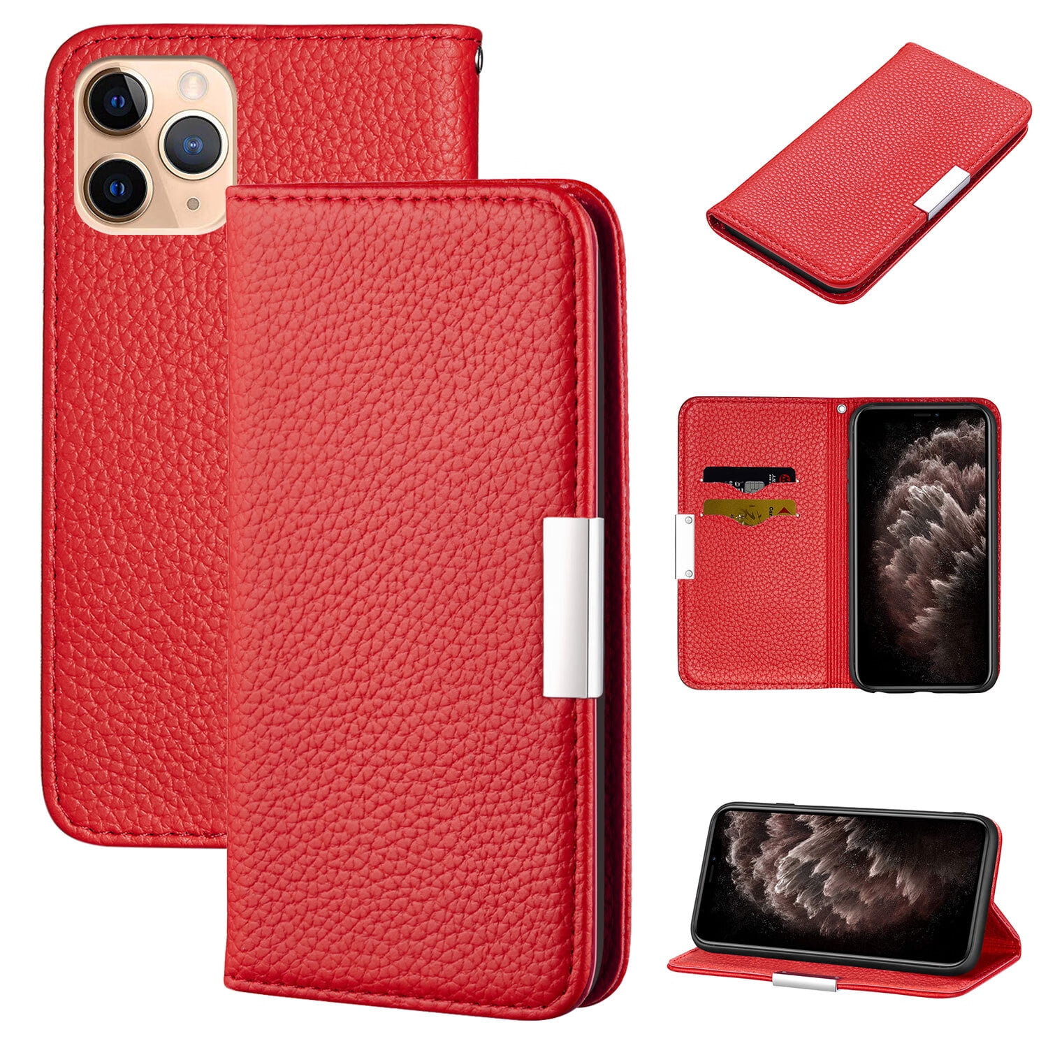 Elepower for iPhone 14 Pro Max Flip Wallet Case, Premium PU