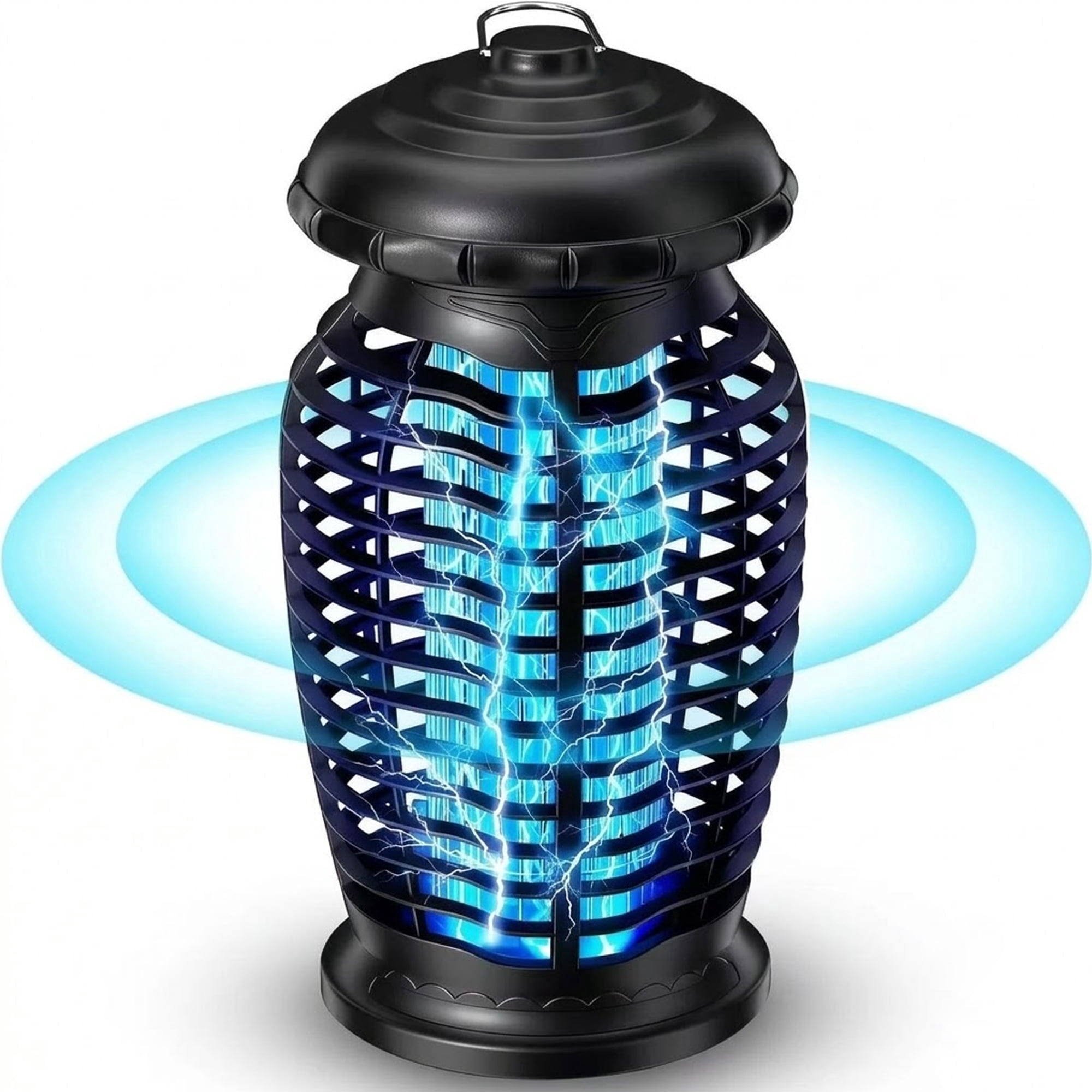 Electric Mosquito Insect Killer Zapper LED Light Fly Bug Trap Pest Control Lamp Type: Zapper, 1.5 Acre, Black