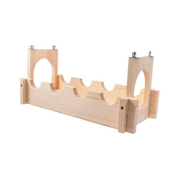 Wooden Chinchilla Hamster Bridge Easy to Clean Cage Parts Chewing Toy
