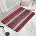 thumbnail image 3 of Red and Blue Christmas Knitted Flannel Non Slip Door Rugs,Washable Door Mats Indoor,Decorative Door Mats,Dirt-Resistant and Absorbent Doormat for Entrance,Bedroom,Kitchen,Bathroom,23.5"x16", 3 of 5