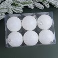 thumbnail image 5 of 6 bolas de plástico para adornos de árbol de Navidad de 6/8 cm, color blanco, para colgar en el hogar, Año Nuevo 2023, 5 of 5