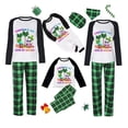 thumbnail image 4 of Pijamas familiares navideños a juego, conjuntos de pijamas verdes, My Gnomies, en julio, 4 of 4