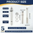 thumbnail image 2 of Uxcell 304 Stainless Steel Expansion Bolts, External Hex Expansion Screw Bolt for Concrete Construction M8 x 80mm 5 Pcs, 2 of 7