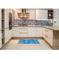 thumbnail image 6 of Ahgly Company Machine Washable Indoor Rectangle Transitional Neon Blue Area Rugs, 5' x 7', 6 of 7