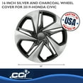 thumbnail image 3 of Coast To Coast IWC54116SC Wheel Cover; 16 Inch; 5 Split Spoke; Painted; Silver And Charcoal; ABS Plastic; Set Of 4, 3 of 5