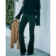 thumbnail image 2 of Women Corduroy Flare Pants Elastic Waist Bell Bottom Trousers Fall Pants for Women, 2 of 4