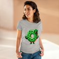 thumbnail image 4 of Strange and Cozy St. Patrick's Donut Doubt Luck Women's Cotton Tee S - 3XL, 4 of 4