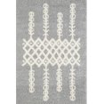 thumbnail image 2 of A2Z Rug Moderne & Traditionnel Marocain 5533 Gris Clair Shaggy Zone Tapis, 2 of 7