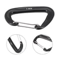 thumbnail image 4 of 12KN Aluminium Carabiner D Shape Snap Clip Hook For Climbing Backpack Hook Black, 4 of 9