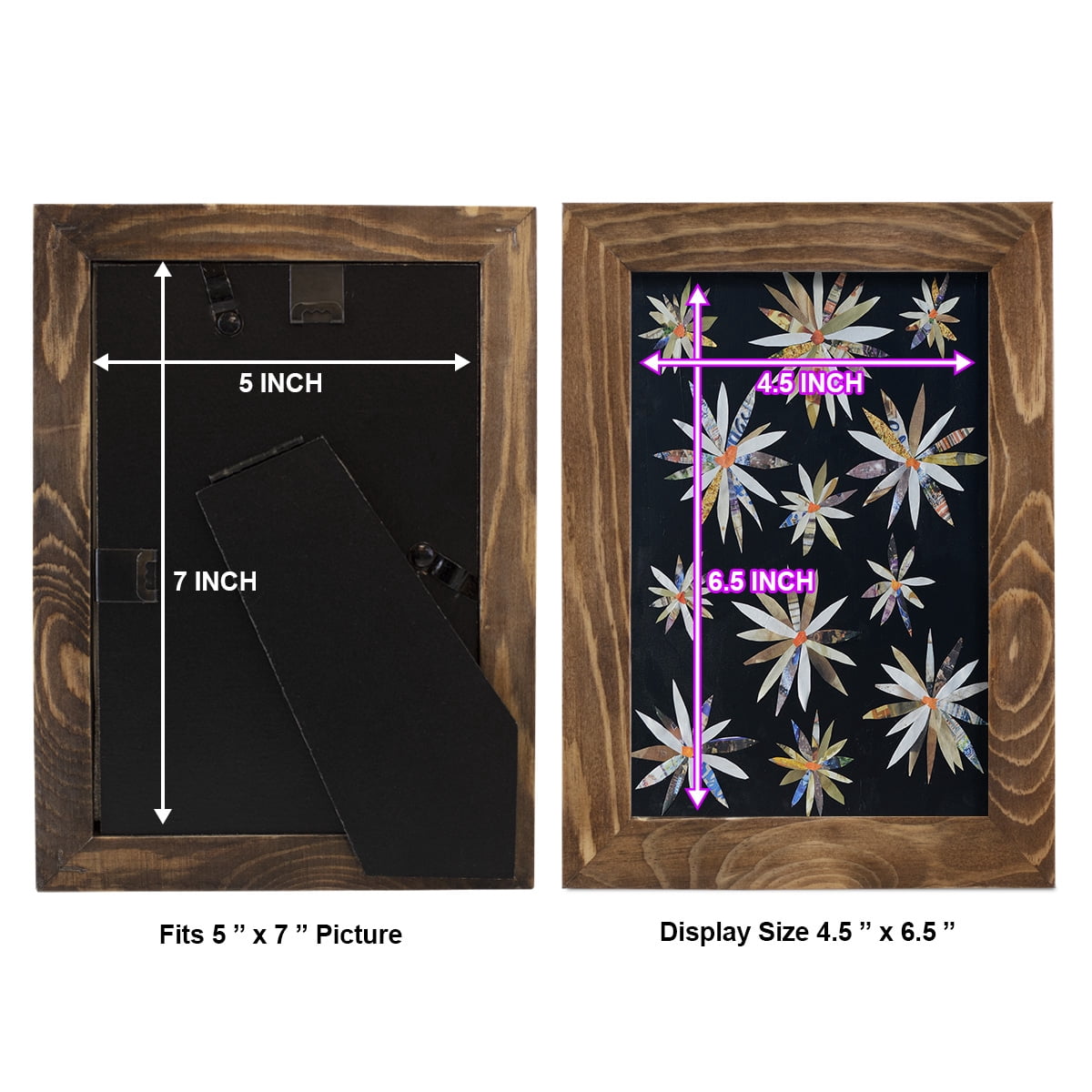 Starburst Too I - Framed Print w/glass - Walnut