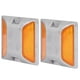 thumbnail image 3 of Dos marcadores de pavimento amarillos para una mejor visibilidad 2 piezas de marcadores de carretera de aluminio reflectantes, 3 of 8