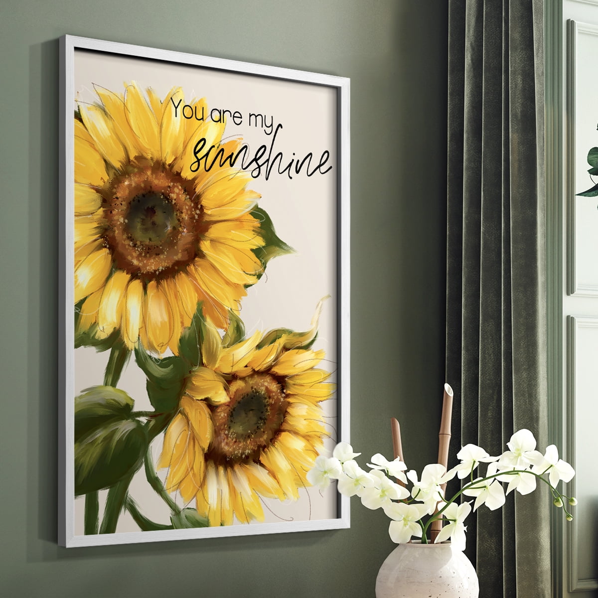 You Are My Sunshine Framed Print - Solid Wood in Single Picture Frame Solid Wood 2 Framed Print