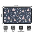 thumbnail image 5 of Navy Princess Castle Pattern Door Rugs,Washable Non Slip Door Mats Indoor,Decorative Door Mats,Entry Mat Indoor for Entrance,Bedroom,Kitchen,Bathroom,30"x17", 5 of 6