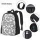thumbnail image 3 of Disketp Snake Mochila Estampada de Gran Capacidad con Lonchera y Estuche, Set de 3 Piezas para Estudiantes, 3 of 7