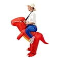thumbnail image 1 of Ropa inflable divertida para niños, disfraz de dinosaurio, muñeco, accesorios para Halloween, disfraz inflable de Tiranosaurio Rex, 1 of 4